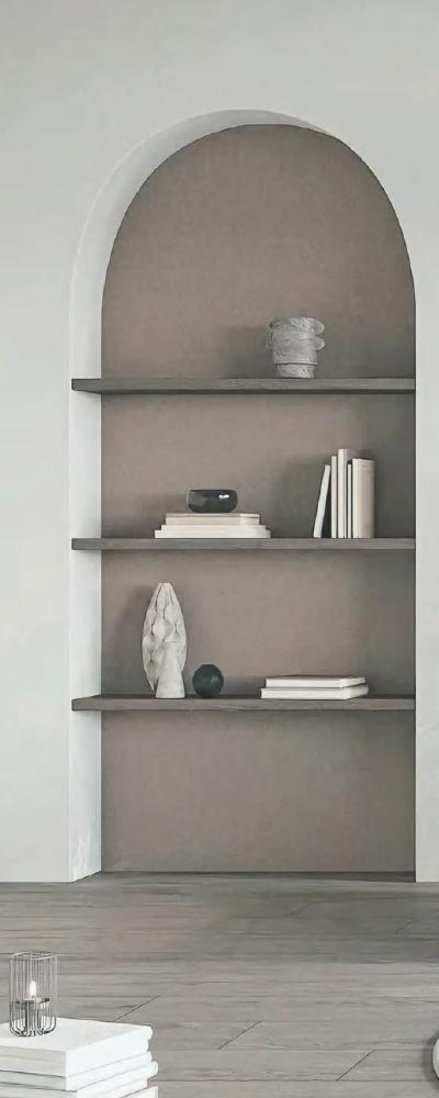 Interior shelving and wall surface inspiration